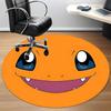 1pc Charmander Office Round Area Rug, Indoor Mat Suitable For Office, Under Office Chairs Bedroom Living Room Home Decor, Room Deco208