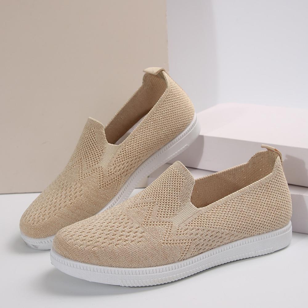 Fashion Women's Casual Flats Outdoor Lightweight Walking Shoes Summer New Comfortable Breathable Mesh Hollowing Shoes