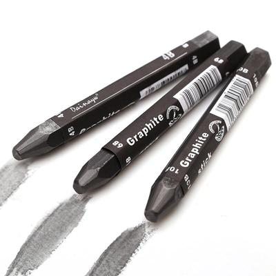 Graphite Stick 3 Pcs Set  Water Soluble 4B 6B 10B Sketch & Shading Pencils Artist Sketching  Art Drawing Supplies