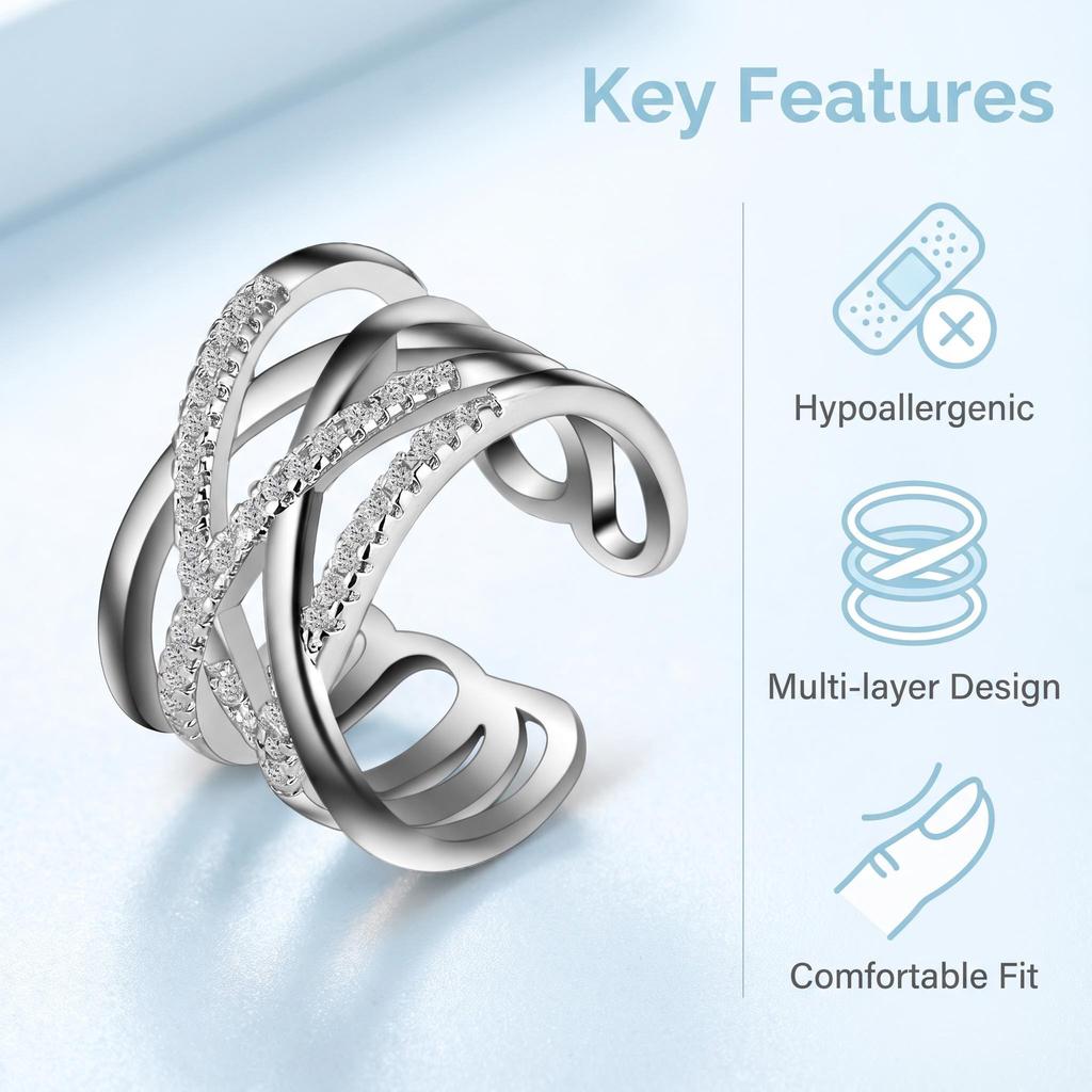 Copper Simple Luxury 5A Zircon Classics Rings For Women Cassic Wedding Engagement Wedding Bands Fine Jewelry Gift