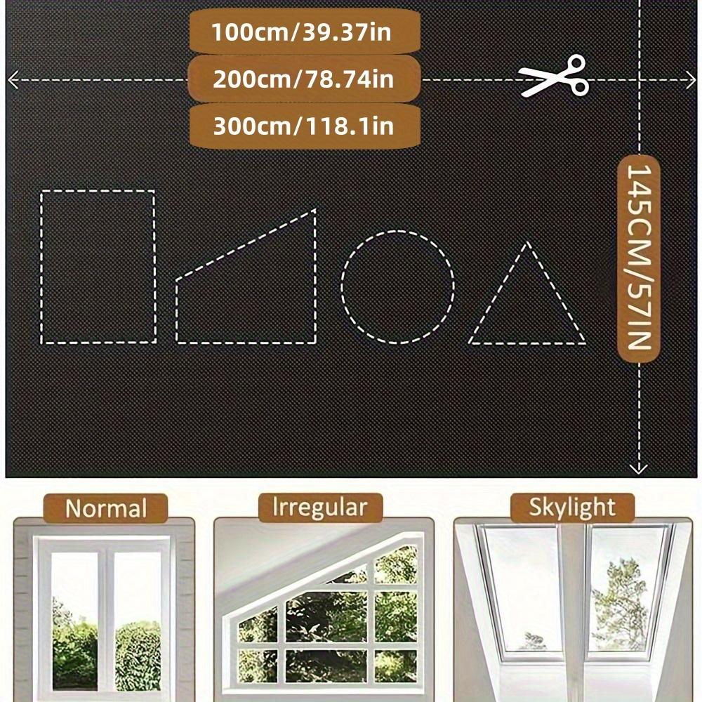 1 Packung 100% Verdunklungsvorhangstoff, thermoisoliert, sichtschutzbietend und vollständig lichtundurchlässig, einfach zu installieren und zu schneiden