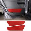 For Honda Pilot 2015-2019 Red Soft Carbon Fiber Air Vent Frame Vanity Mirror Cover Interior Decorative Sticker Auto Parts X12