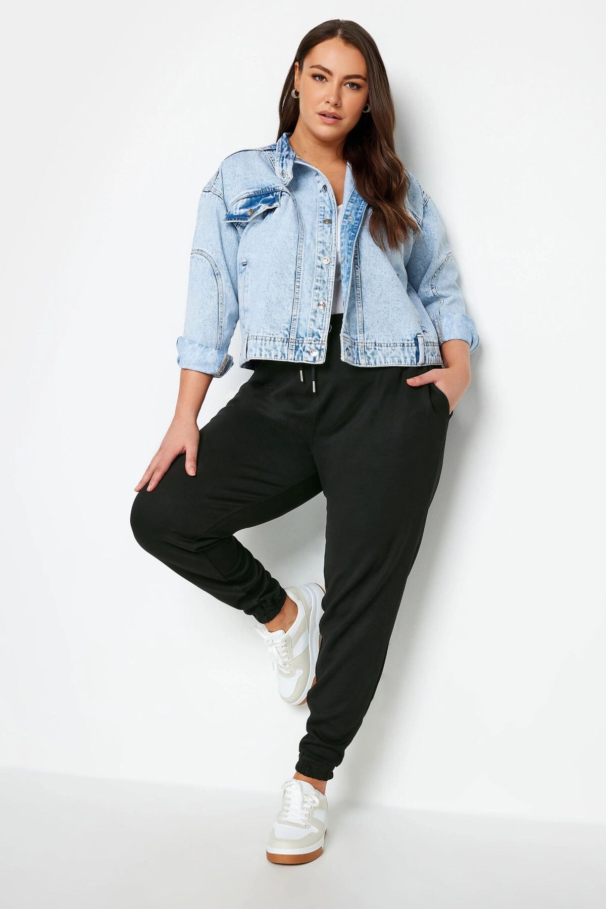 

Women s Style Plus Size Pants Large Size Slim Leg Jogger Trousers With Elastic Waist And Legs 303013 7XL/8XL