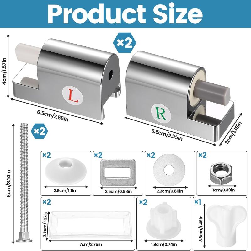 

1Set Toilet Soft Close Hinges Seat Hinge Replacement Traditional Contemporary Toilet Lid Hinges Hardware Fixing Connector Parts