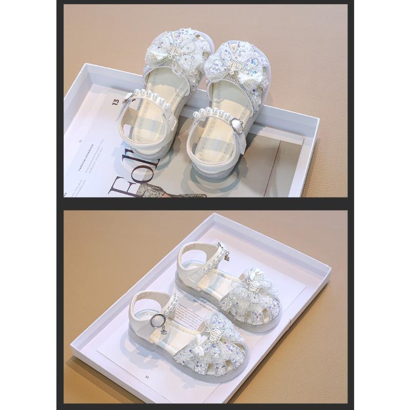 New Summer Princess Crystal Sandals, Popular Shoes for Baby Girls