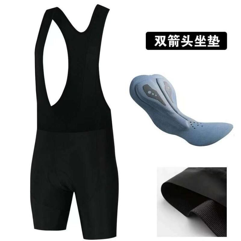 Men Women Cycling Bib Shorts With Dual Arrow Pad Black Quick-Dry Bike Road Mountain Biking XS