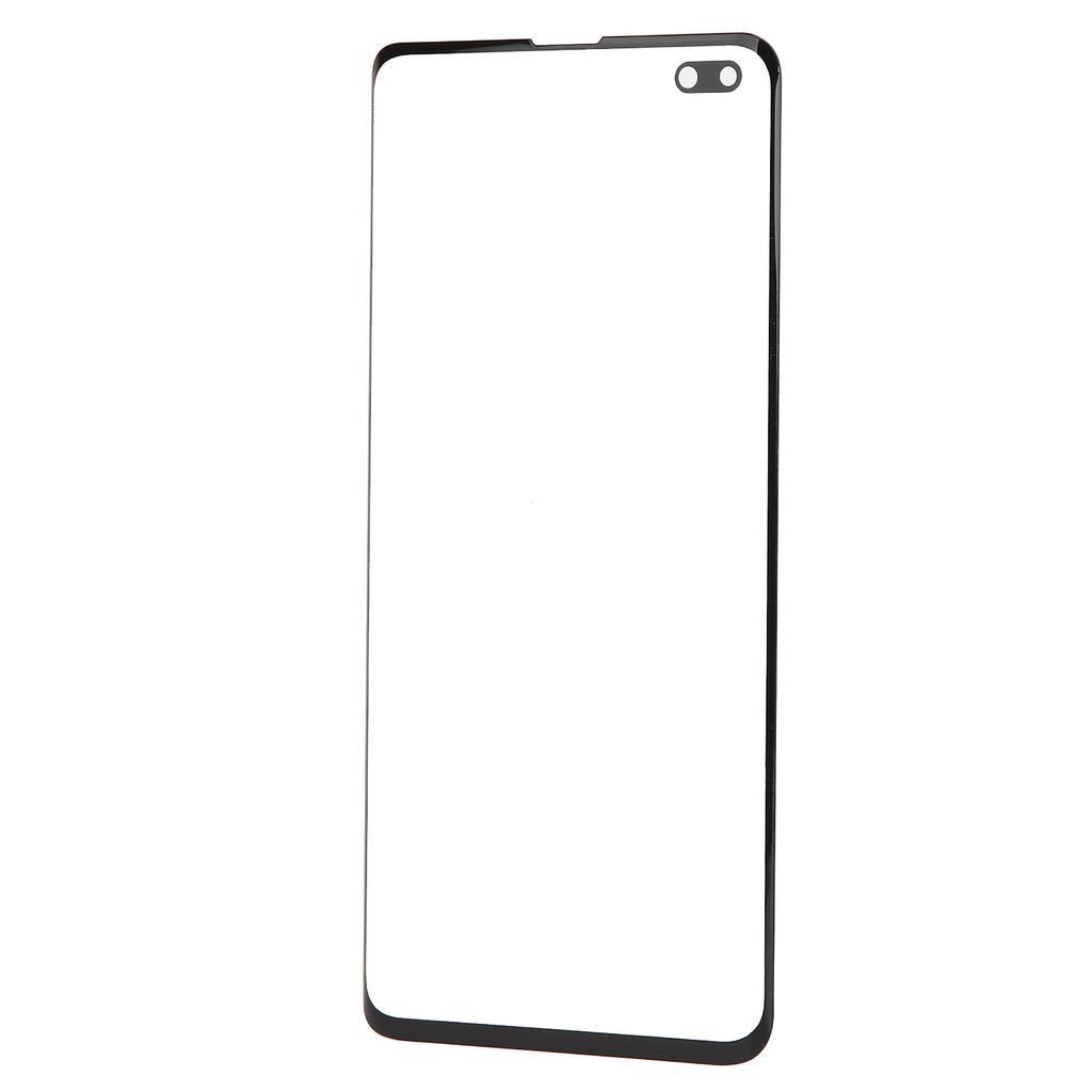 Mobile Phone Back Glass Cover and Outer Glass Panel Replacement for S10+Plus(Black )