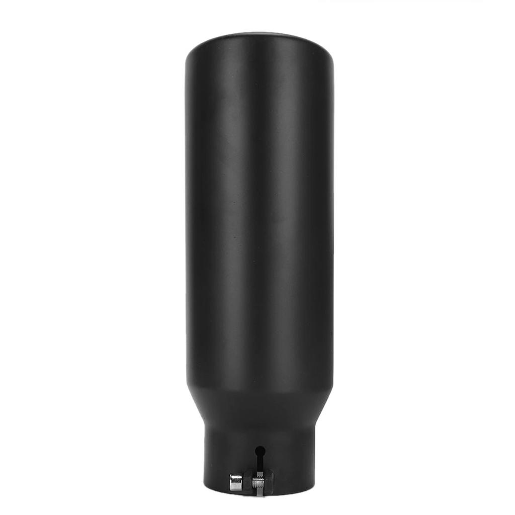 Car Exhaust Pipe Stainless Steel 80mm 3.1in Inlet 102mm 4in Outlet Universal Tail ThroatBlack