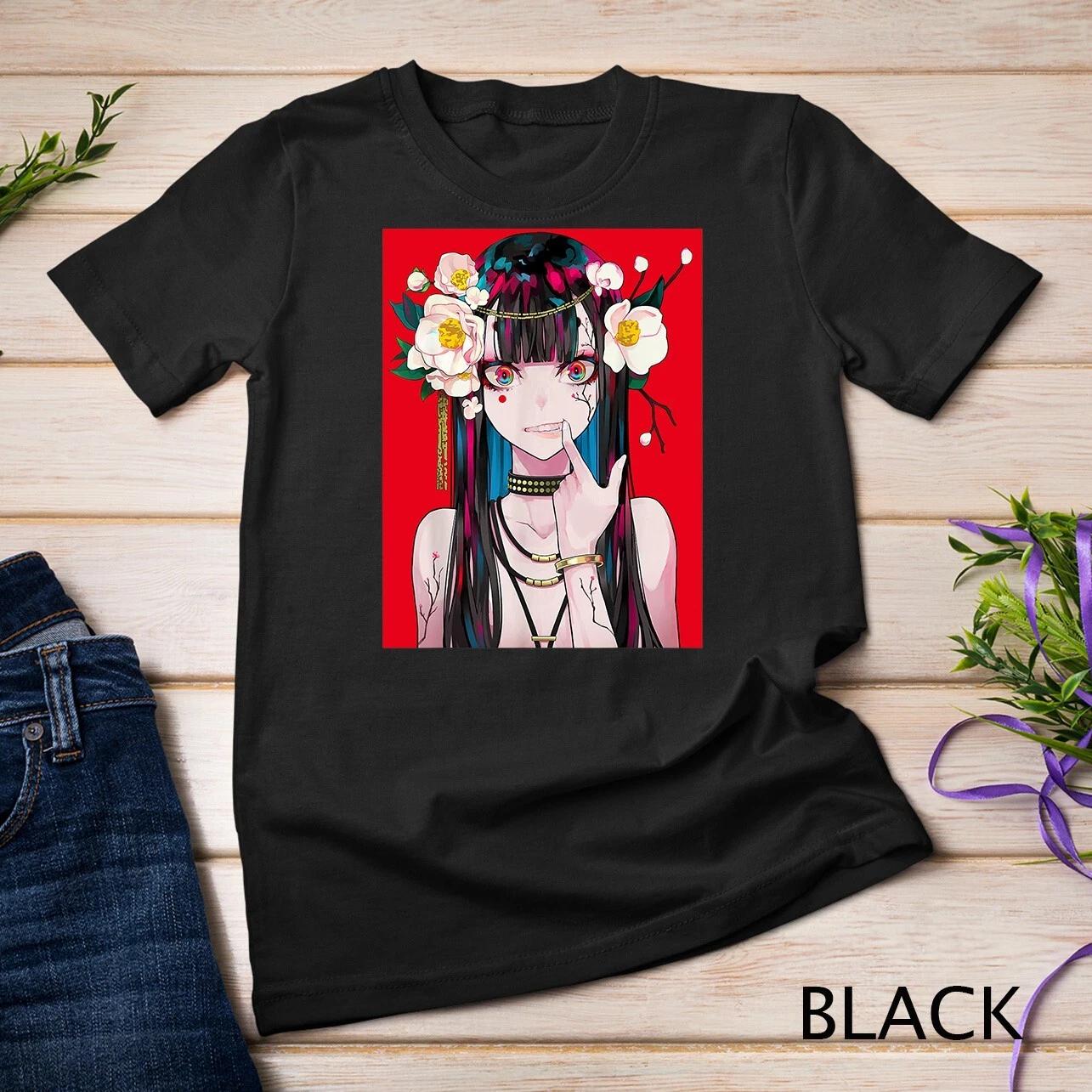 Anime Girl Waifu Japanese Aesthetic Kawaii Otaku T-Shirt Unisex T-shirt L