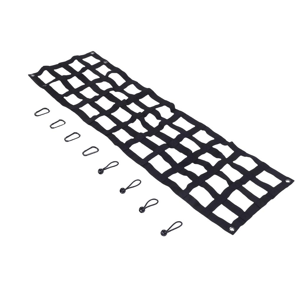 Hochleistungs-Heckklappennetz 60 Zoll x 18 Zoll Heckklappennetz Verstellbarer Ladeflächenverlängerer Heckklappen-Frachtnetz-Ersatz für