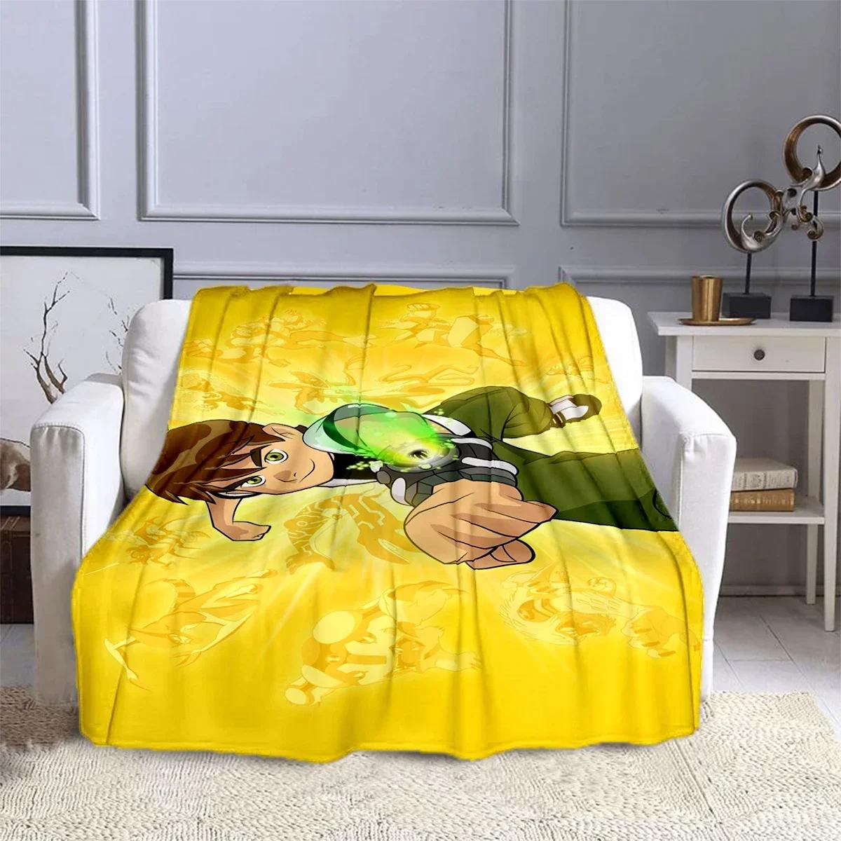 

Cartoon B-Ben 10 Hero Anime Blanket Children s Blanket High Quality Flannel Blanket Soft Comfortable Home Travel Blankets 75x90cm