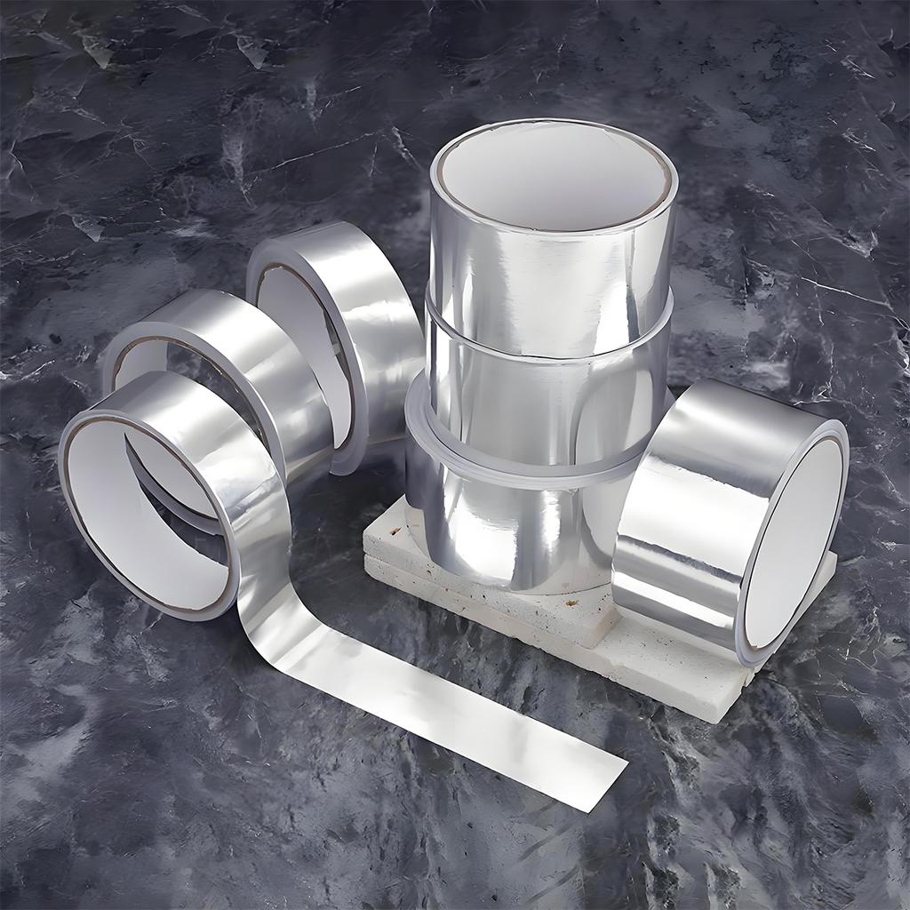 High-Quality Aluminum Foil Tape, High-Temperature Aluminum Foil Tape for Pipes And HVAC, Fire Resistant High Temperature Sticker