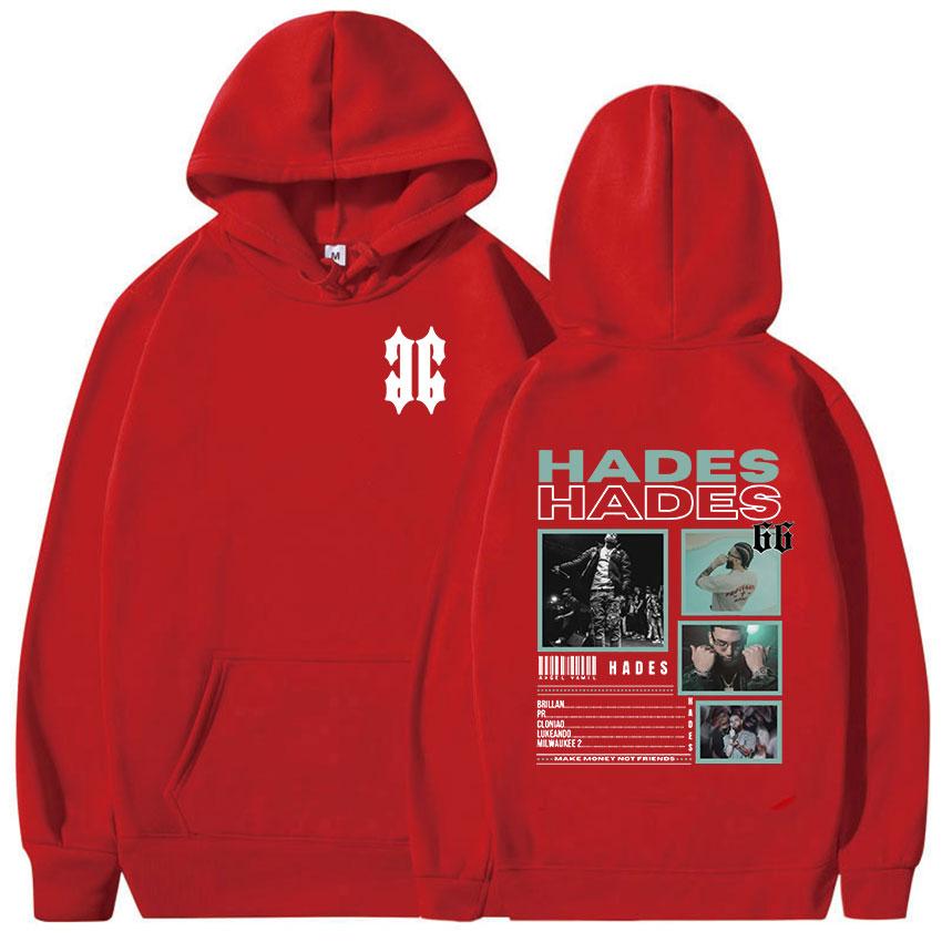 Rapper Hades 66 Tour 2024 New Hoodie Men's Hip Hop Fleece Pullover Sweatshirt Man Retro High Quality Fashion Hoodies Streetwear