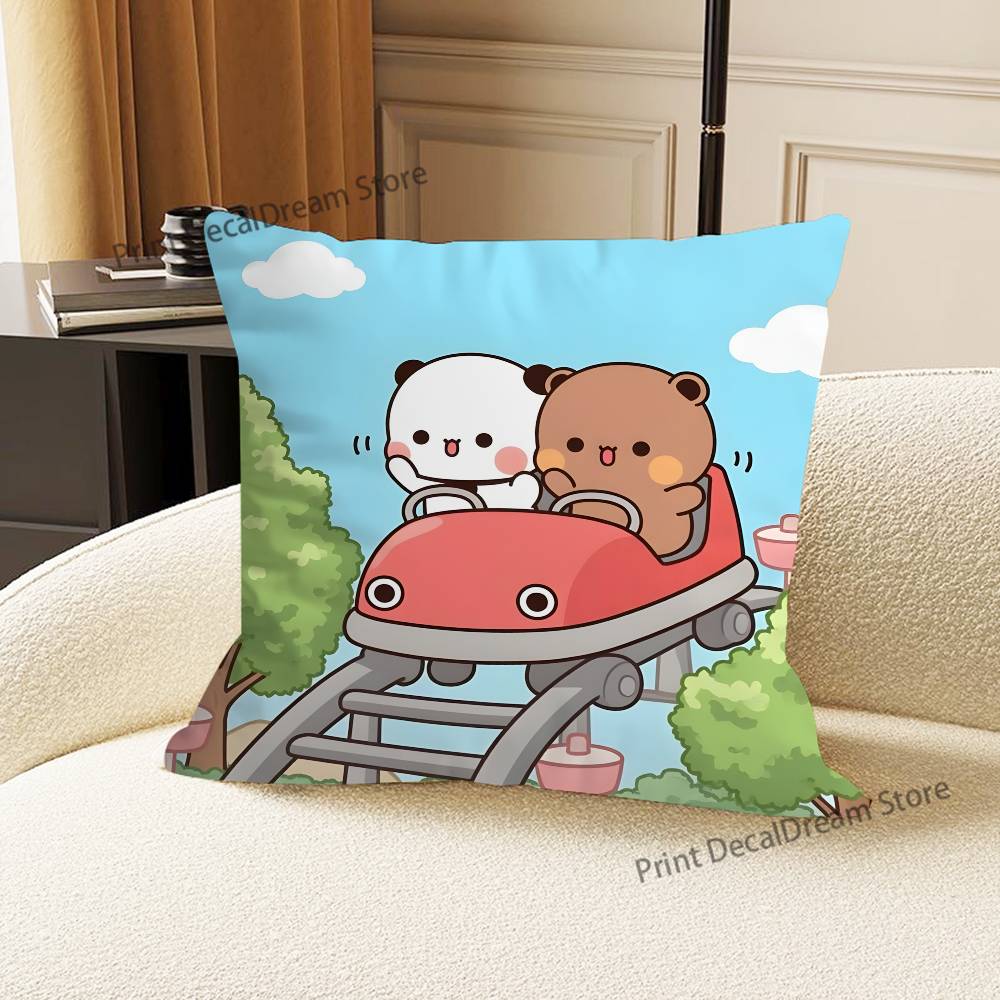 Cute Bubu Dudu Love Printed Pillow Cover Cushion Case Simple Sofa Pillow Case No Pillow Core