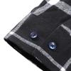 Button Up Men Blouse Lapel Long Sleeve Overshirts Unisex Casual Plaid Oversized Shirts  Unisex