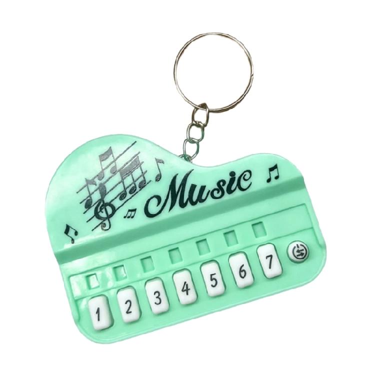 Pocket Sized Electronic Piano Keychain Toy With Multicolor Illuminated Keys Portable Music Learning Device For Children