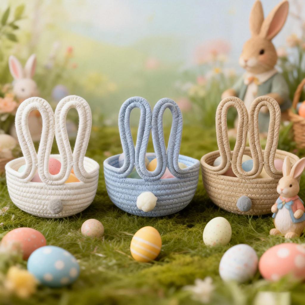Cotton Yarn Storage Basket Knitting Basket Snack And Toy Organizer  Storage Box