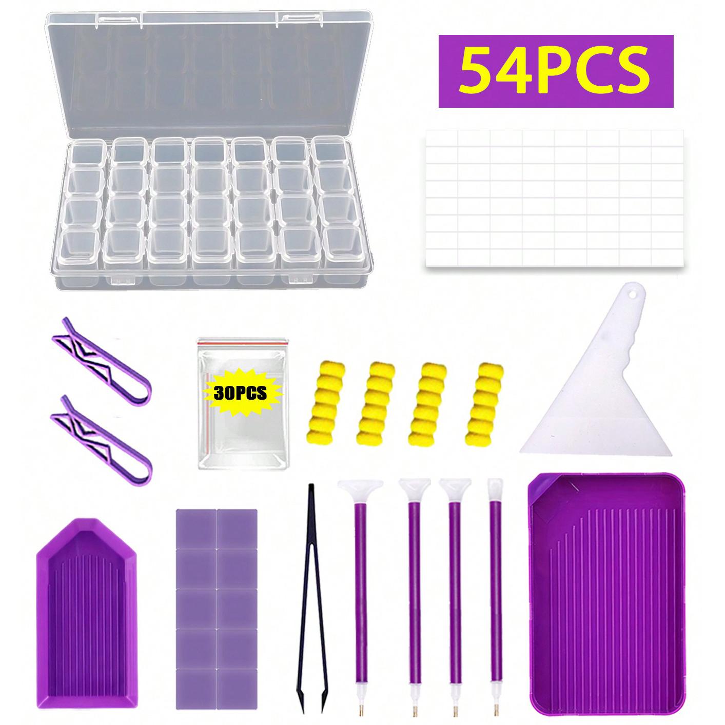 

Набор инструментов для художественной алмазной живописи, включая коробку для хранения, ручку и т. д., подходит для хранения драгоценных камней и кристаллов, для любителей бриллиантов, праздничные подарки j-286