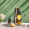 TLAKEHO High-Temperature Resistant Glass Cold Water Pitcher Set