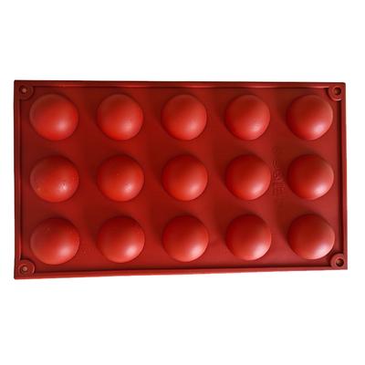 Semi Sphere Mold 15 Holes Silicone Semicircle Baking Mold for Cake Chocolate Mousse