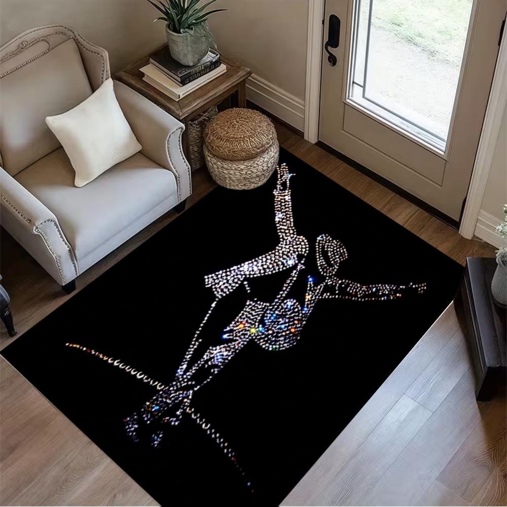 Michael Jackson Dance Pose Floor Rug Office Rug Suitable For Kitchen Game Room Entryway Dormitory Antislip Carpet Office Home Decor