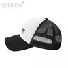 Mesh Cap Hat Ukraine Letter Flag Emblem Trucker for Unisex WoUnisex Born All the People Retro Baseball Caps Cool