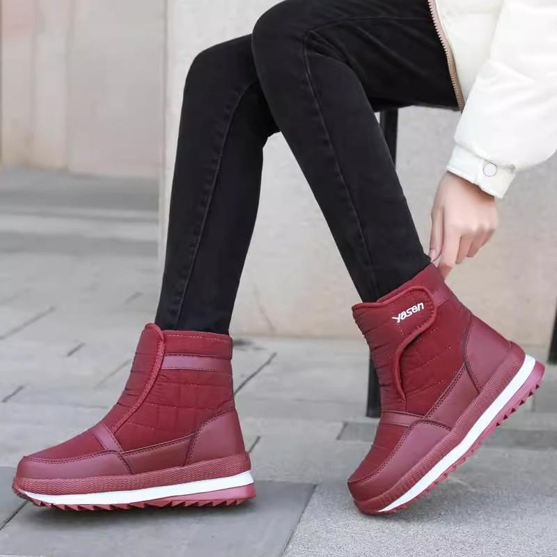 Snow Boots Women's Winter Shoes Middle Aged Elderly Velvet Short Waterproof Non Slip Mother