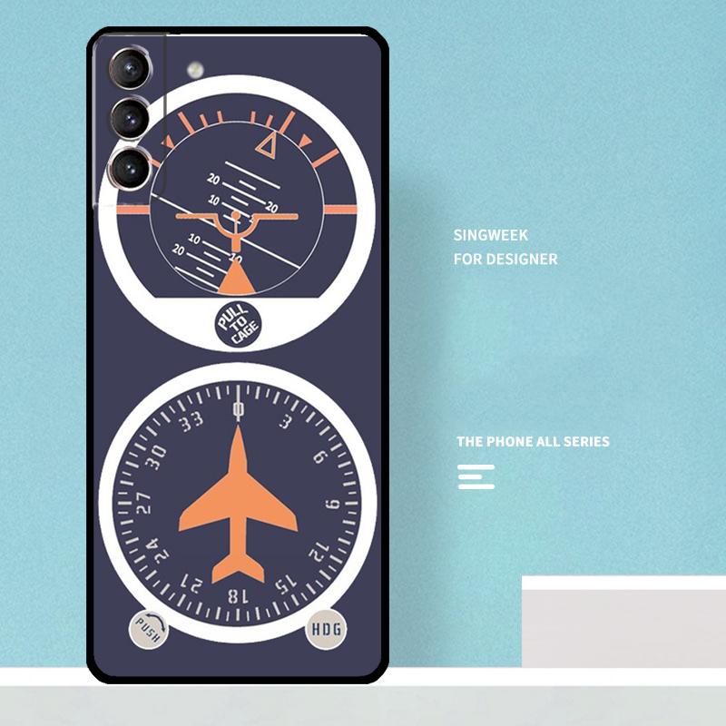 Flight Instruments Case For Samsung Galaxy S25 Ultra S20 S21 S22 S23 S24 Ultra S9 S10 Plus S25 FE Phone Cover