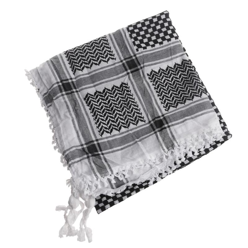 Fashion Adult Keffiyeh Headscarf with Jacquard Pattern Arab Style Headscarf
