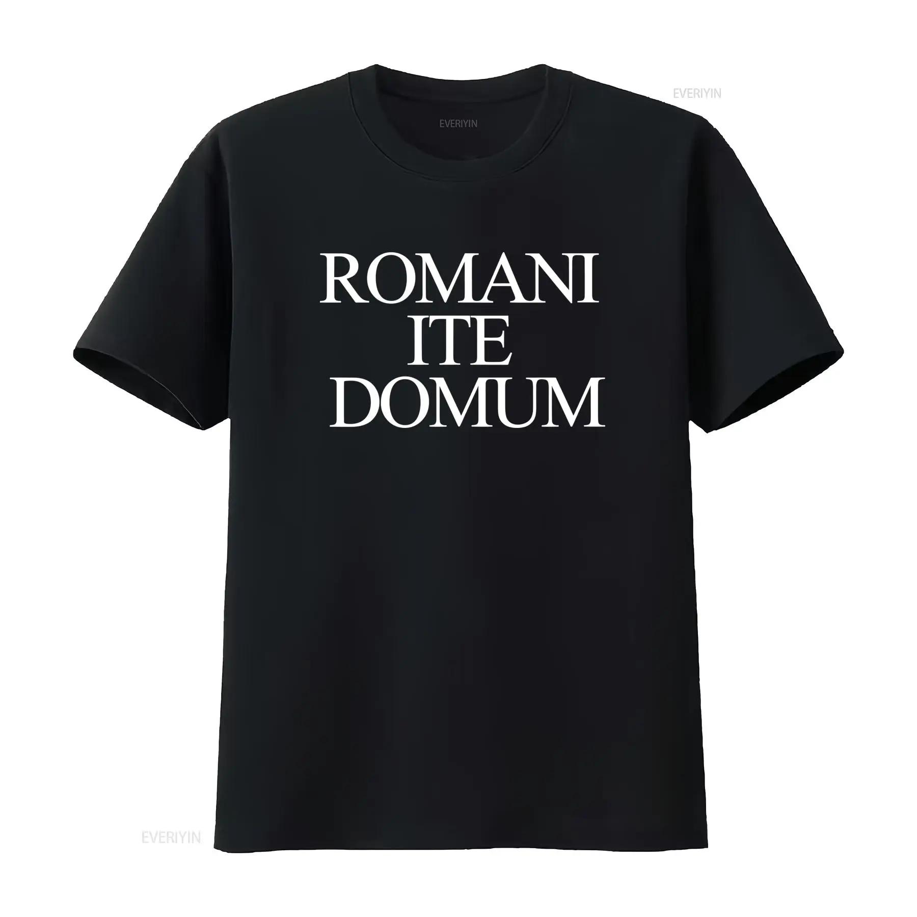 Romani Ite Domum T Shirt Funny Latin Life of Brian Present Novelty vintage Washed Soft Casual Stylish Breathable S разноцветный