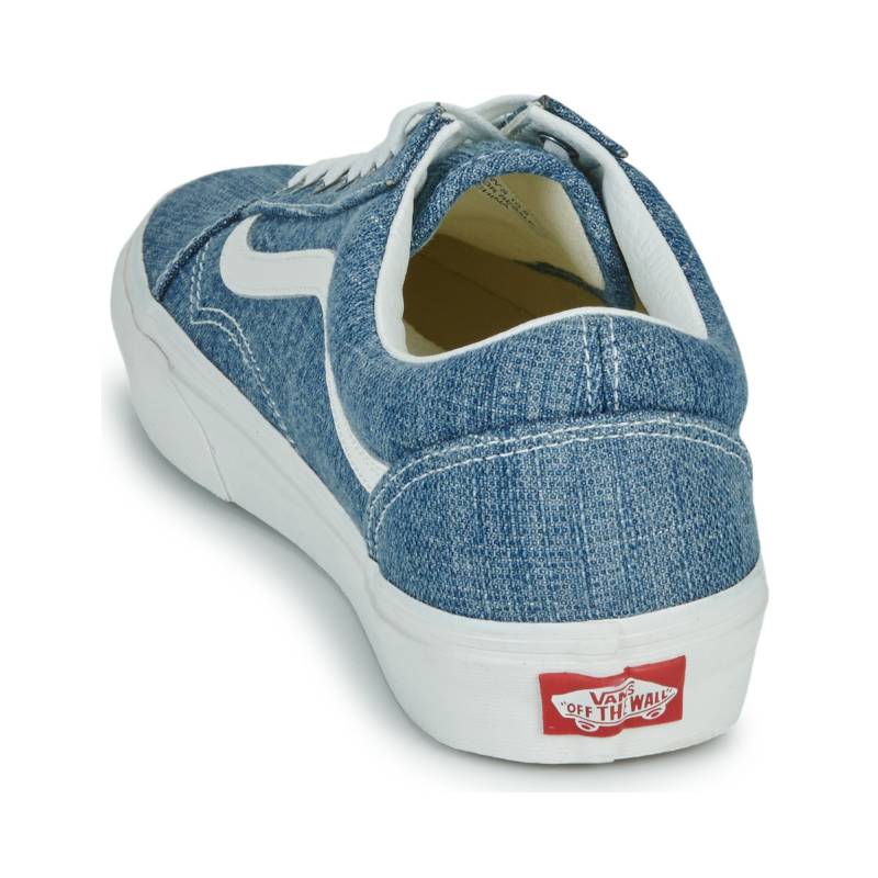 Vans Old Skool Retro Versatile Low Top Kids Skate Shoes Kids Sneakers Blue White VN000CR5Y6Z1