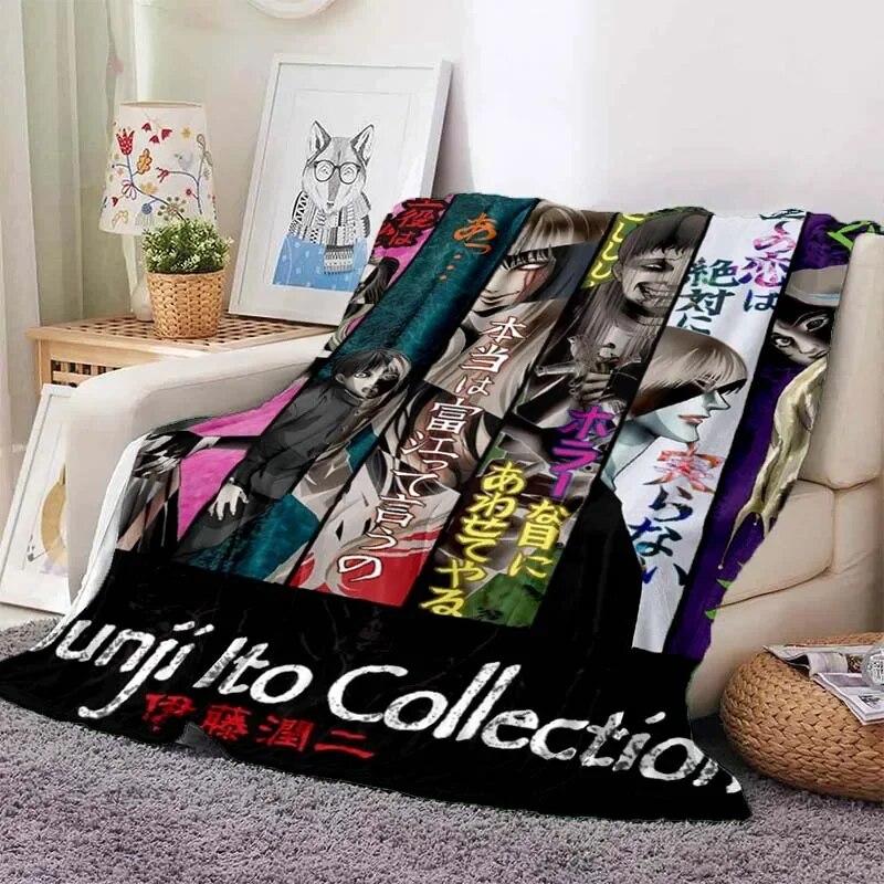 Junji Ito Tomie Kawakami Ghost Soft Plush Blanket,Flannel Blanket Throw Blanket for Living Room Bedroom Bed Sofa Picnic Cover 3D