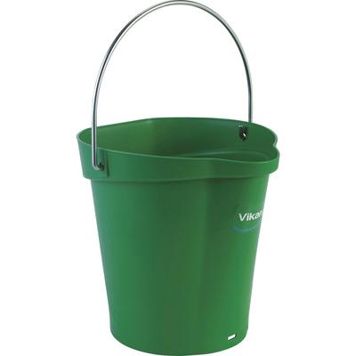 Vikan Hygiene Kapazität Kyowa Hitze Chemikalien Outdoor Eimer, 6L, 5688, Grün, Sauber, Eimer, Leichtgewicht, Graduiert, Beständig, Beständig, Langlebig,