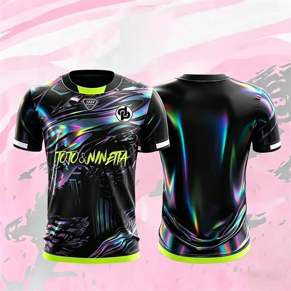 90-minute Pattern Summer 3D Printed Children s Outfit Football Jersey T-shirt Quick-drying Breathable Suitable for Daily Wear S