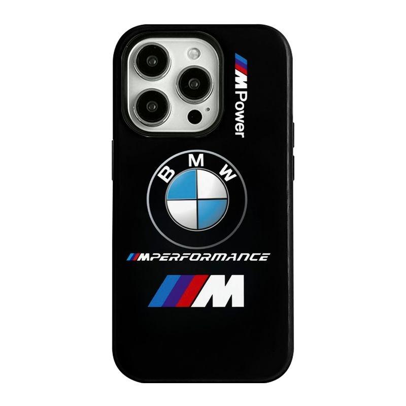 YMDM4 For IPhone 16 15 14 13 12 11 Pro Max Trendy Phone Case For BMW M Power Performance Shockproof Shell Phone Protect Cover Sticker
