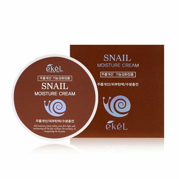 EKEL Women s Cosmetics Snail Moisture Skin Elasticity Cream 100g (W61FB77)