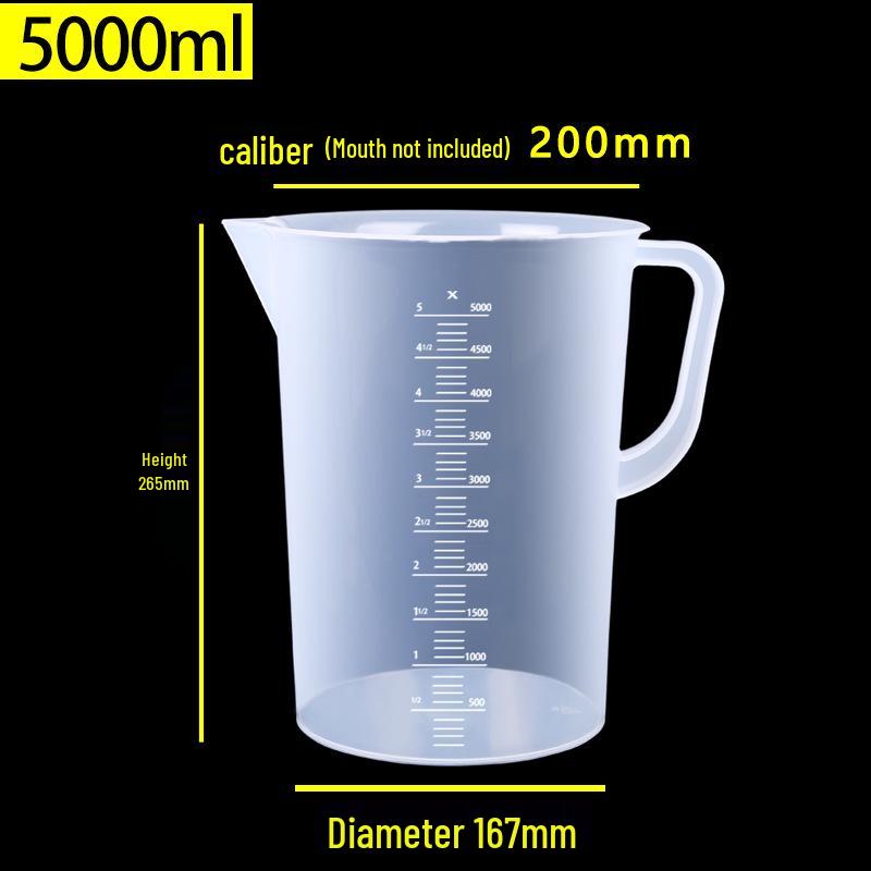 Food Grade Plastic Measuring Cup with Scale - Ideal for Milk Tea Shops & Baking, Large Capacity.