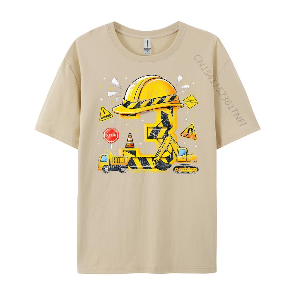 Kids Three 3rd Birthday Construction 3yr Boy 3 Years Old Boy Mens Clothing New In Tops Tees Tshirts