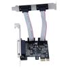 TXB076 ASIX/AX99100 Chip Pcie 1 Parallel to 2 Serial COM Port RS232 to 9-pin Expansion Card