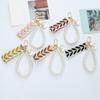 Delicate Beaded Keychain Pearls Alloy Keyring Women Accessory Suitable for Handbags and Daily Use Items