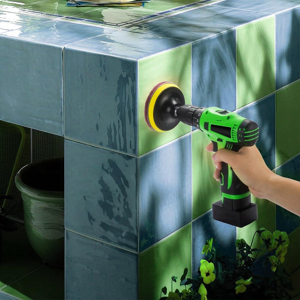 Power Scrubber Scouring Pad Brush Head Cleaning Household Universal Tools Floor Tile Polishing Kitchen Bathroom Car Dropshipping