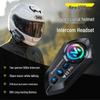 Y12Pro Waterproof Bluetooth Helmet Headset for Motorcycles – Noise Reduction & Long-Distance 3-Party Intercom