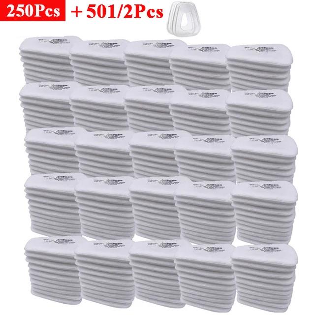 Wholesale 5N11 Industry Cotton Filters 501 Cover Replaceable For 6200/7502/6800 Gas Dust Proof Mask Respirator Accessories
