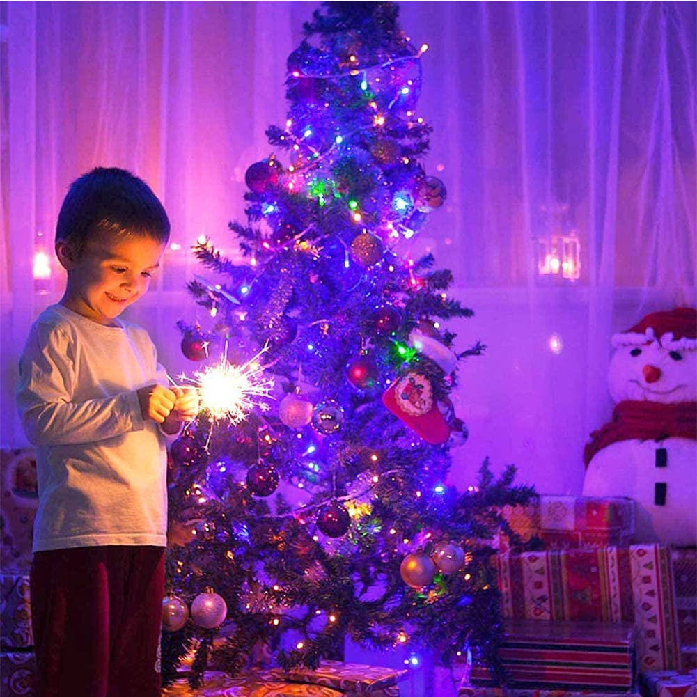 AKISOT Christmas LED Illumination Lights for Outdoor 33m 50m 100m 100m LED String 8 Lighting Memory Interior Christmas Decorative Wired LED Garland