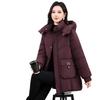 Winter New Down Cotton-padded Clothes Women's Medium and Long Thickened Warm Cotton-padded Clothes Fashionable Foreign Loose Cotton-padded Jacket