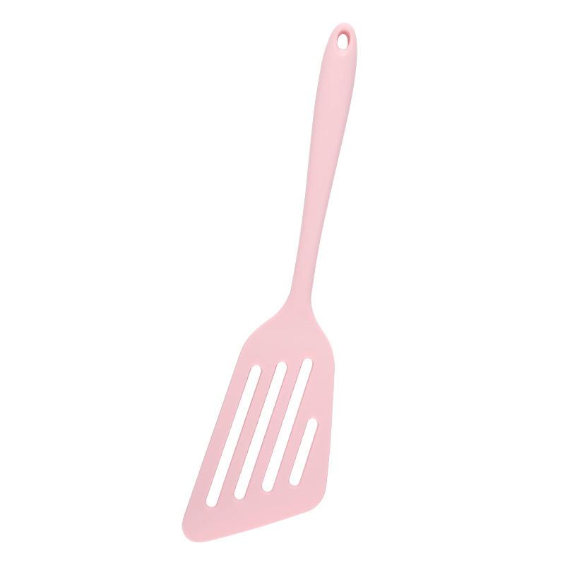1PCS Kitchen non-stick silicone spatula fried fish and egg cooking leak-resistant spatula high temperature silicone kitchenware
