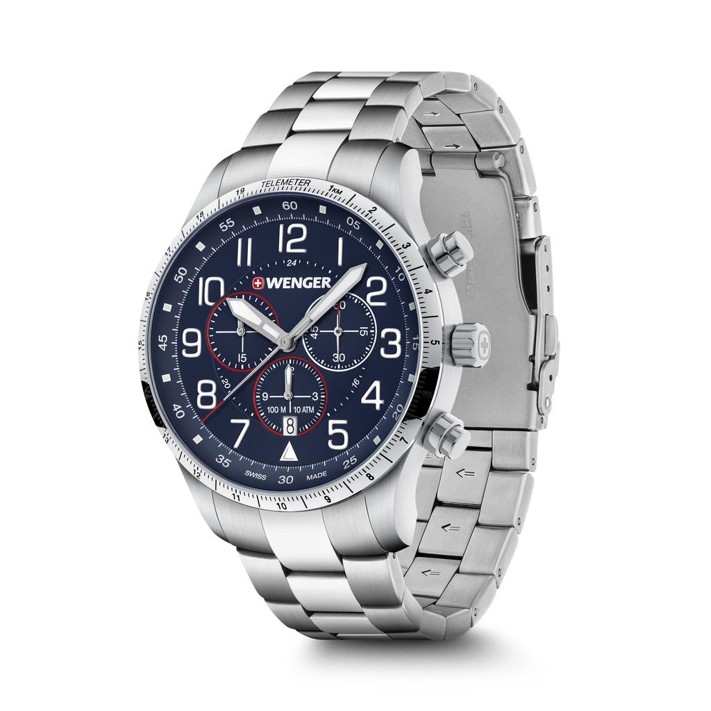 WENGER Wristwatch ATTITUDE CHRONO Gift Quartz 01.1543.118 []