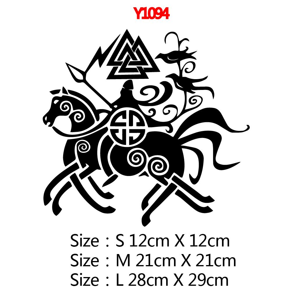 Free shipping Viking Rune Auto Sticker Creative Decorative Decals Car Door Handle Vinyl Body
