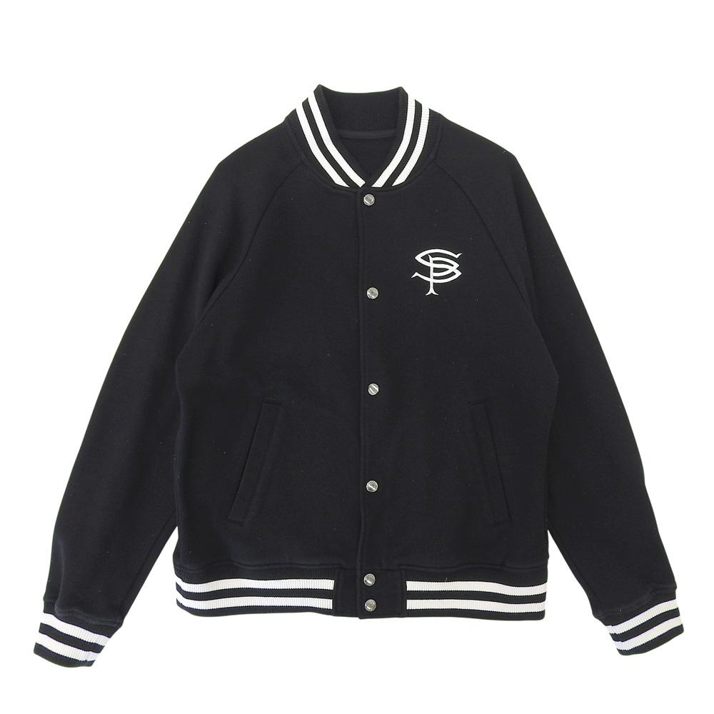 SOPHNET. Compact Double Knit SP Logo Varsity Jacket, Men's, Black, Size M, SOPH-242049 Jacket M blackUsed