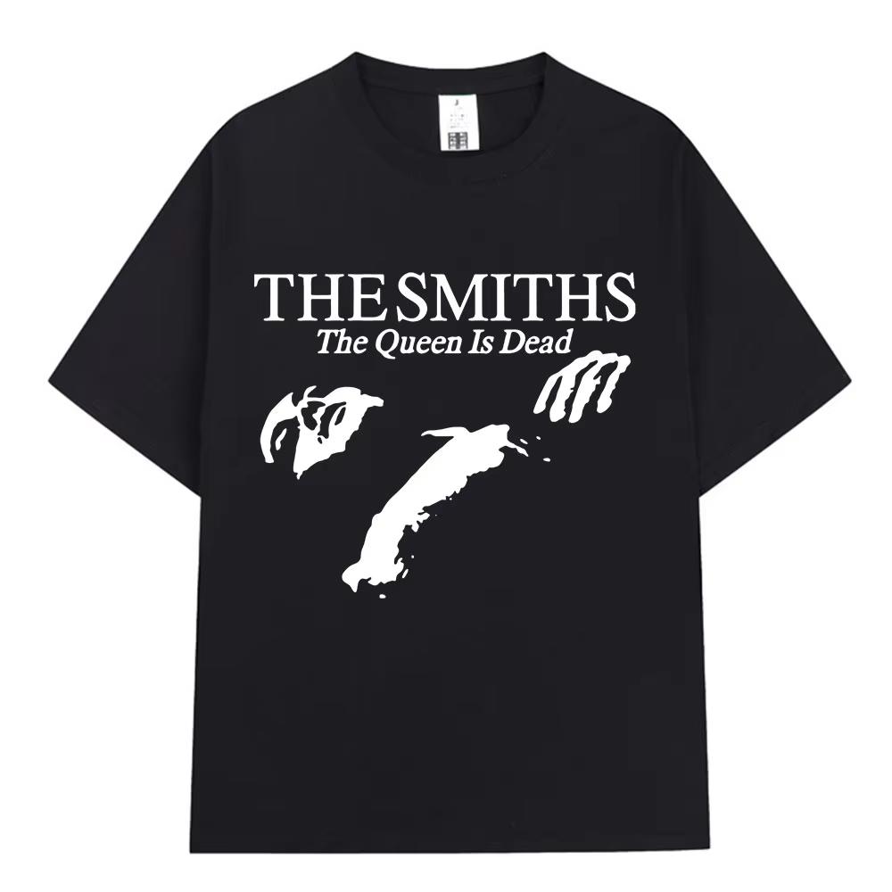 1980er Indie The Smiths The Queen Is Dead T-Shirt Morrissey X T-Shirt Vintage Punk Rock Formation Baumwoll-T-Shirt